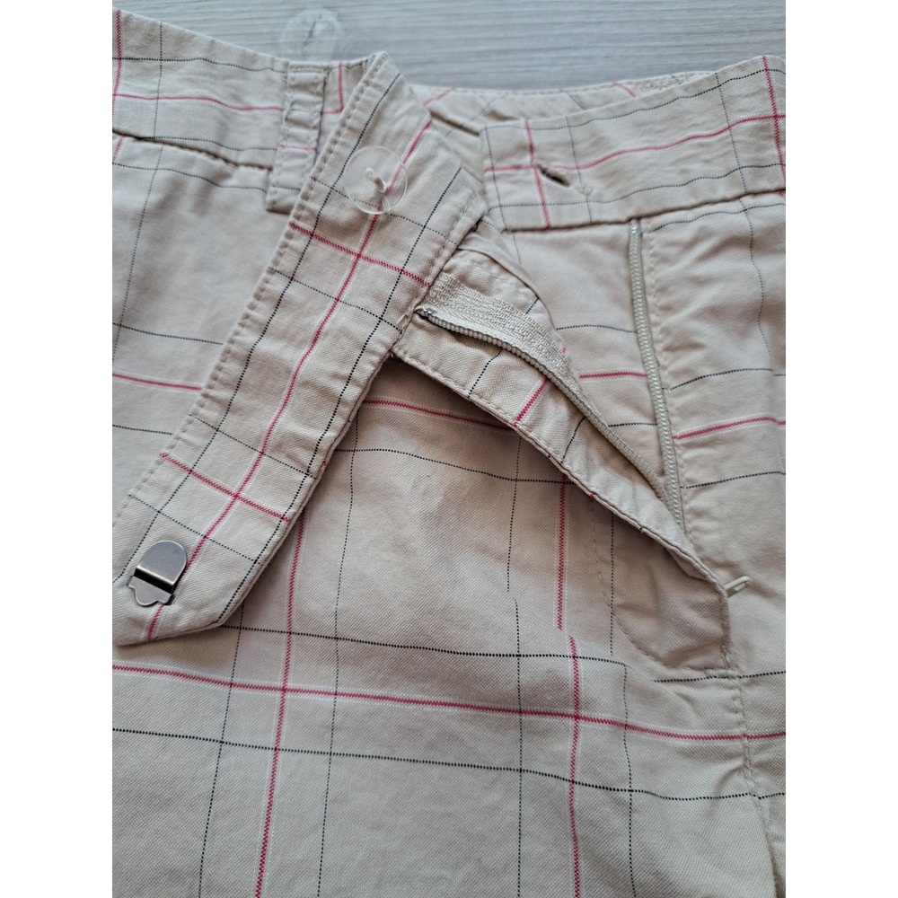Lizgolf Audra Tan Plaid Golf Shorts Womens Windowpane Pattern size 4 - Picture 6 of 8